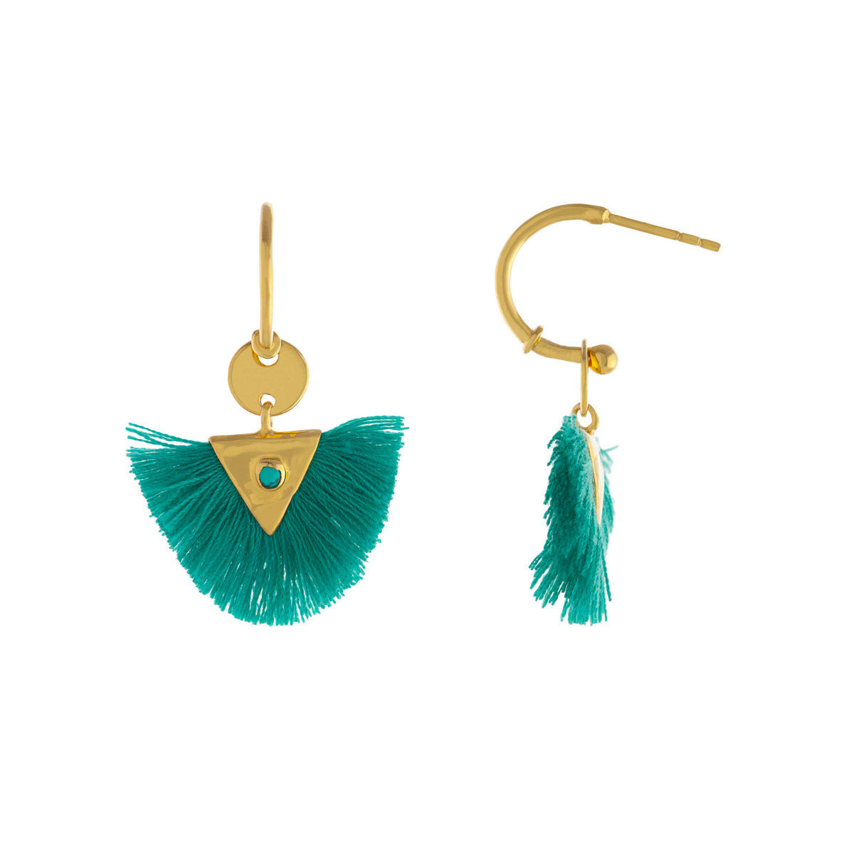 Cotton Fan Drop Hoop