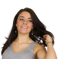 Misty Quartz / Akoya Pearl Y-Necklace