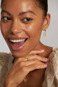 Signature Joey J. Textured Frame and CZ Ring