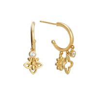 Graduated Drop Hoop Earring
