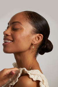 Graduated Drop Hoop Earring