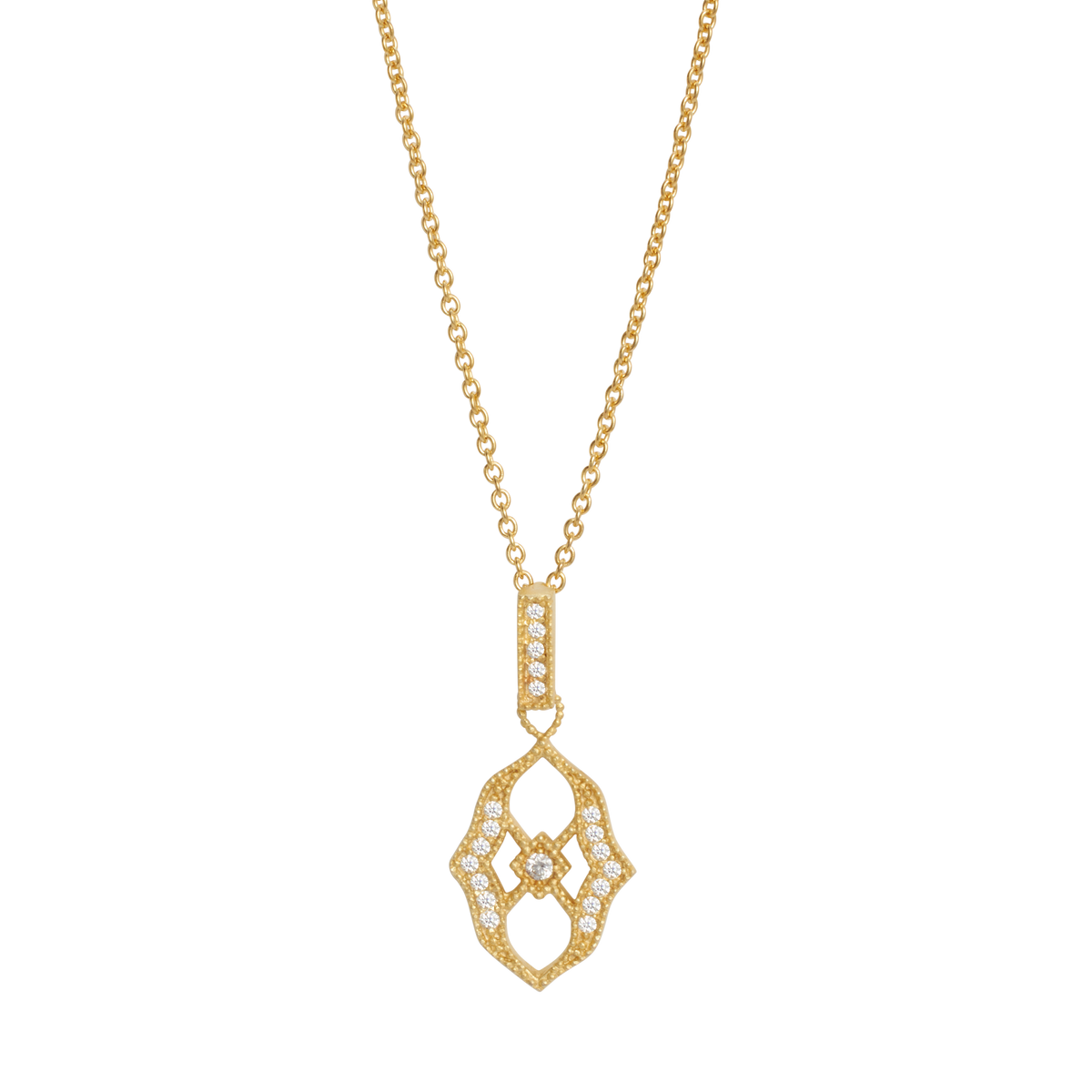 Signature Joey J. Frame and Cubic Zirconia Necklace