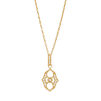 Signature Joey J. Frame and Cubic Zirconia Necklace