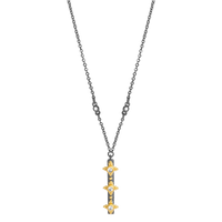 CZ Flower Bar Necklace