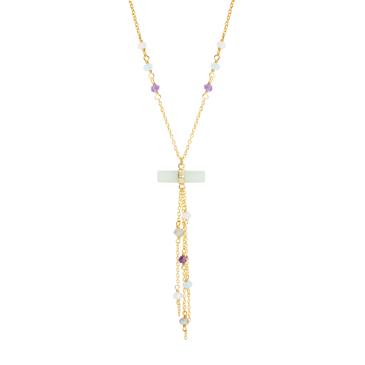 Prism Chain Drop Necklace