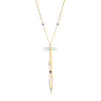 Prism Chain Drop Necklace