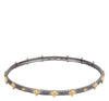 Multifaceted Beaded Textured Bangle