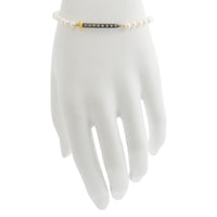 Modern Freshwater Pearl Nail Stretch Bracelet