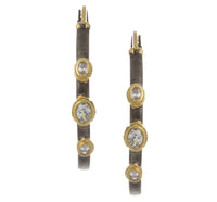 Triple Oval CZ Click Hoop