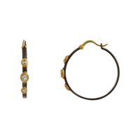 Triple Oval CZ Click Hoop