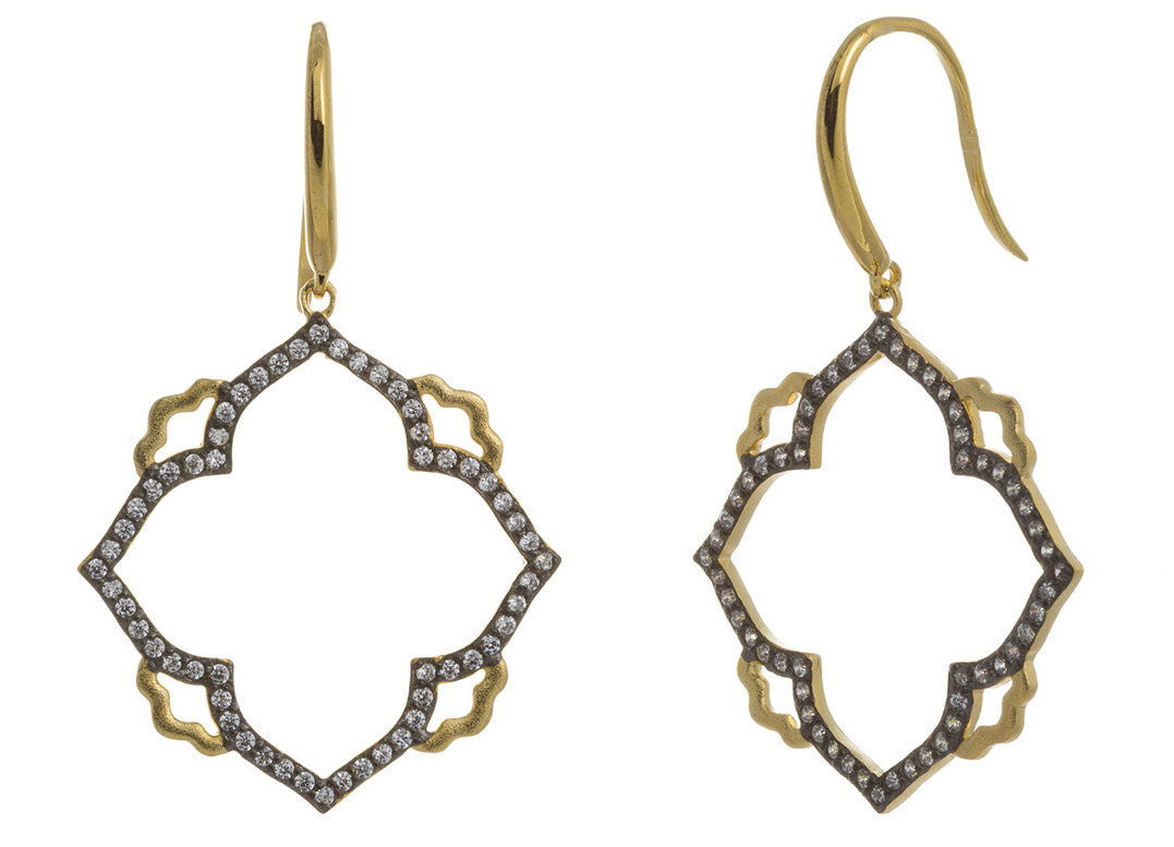 CZ Open Abstract Earring
