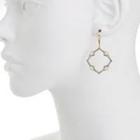 CZ Open Abstract Earring