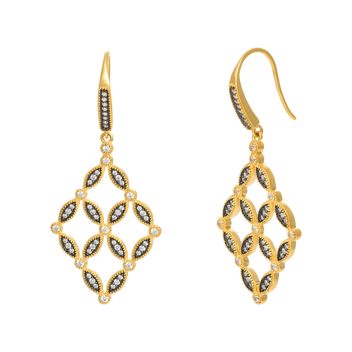 Open Tiered Drop Earring