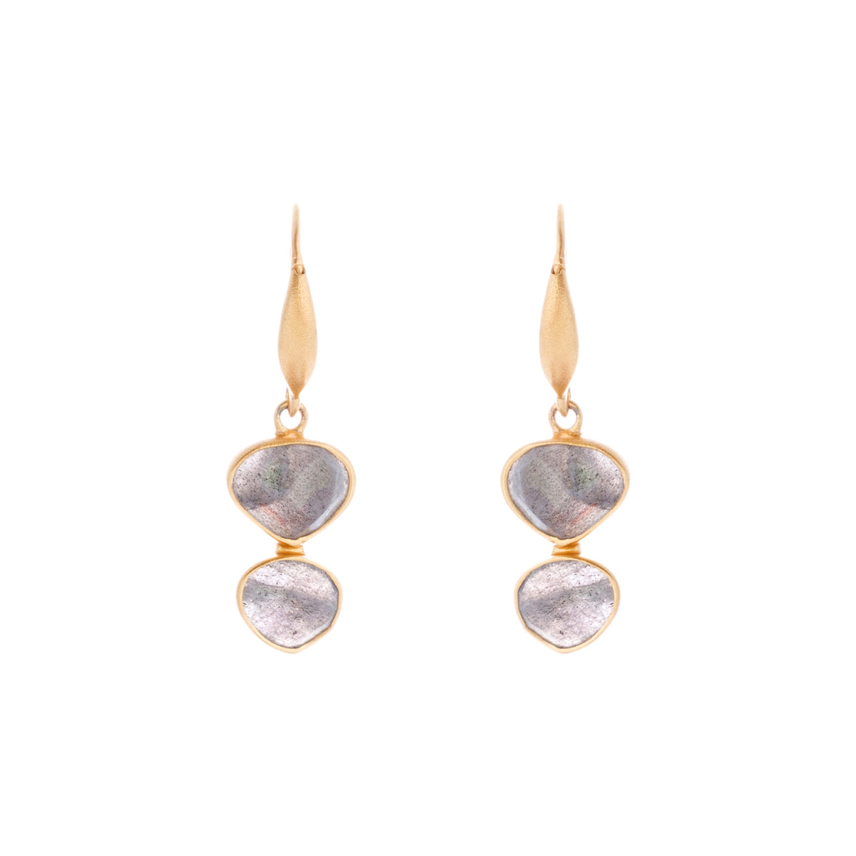 Labradorite Abstract Drop Earring