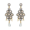 Crystal / Pearl / Green Glass Fancy Drop Earring