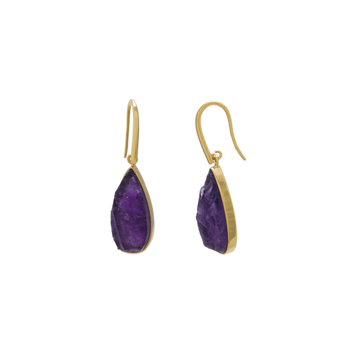 Amethyst Teardrop Earring