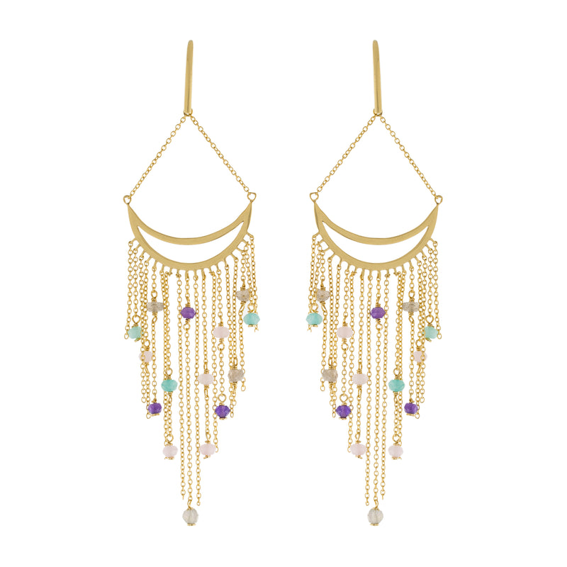 Multi Chain Drop Earring