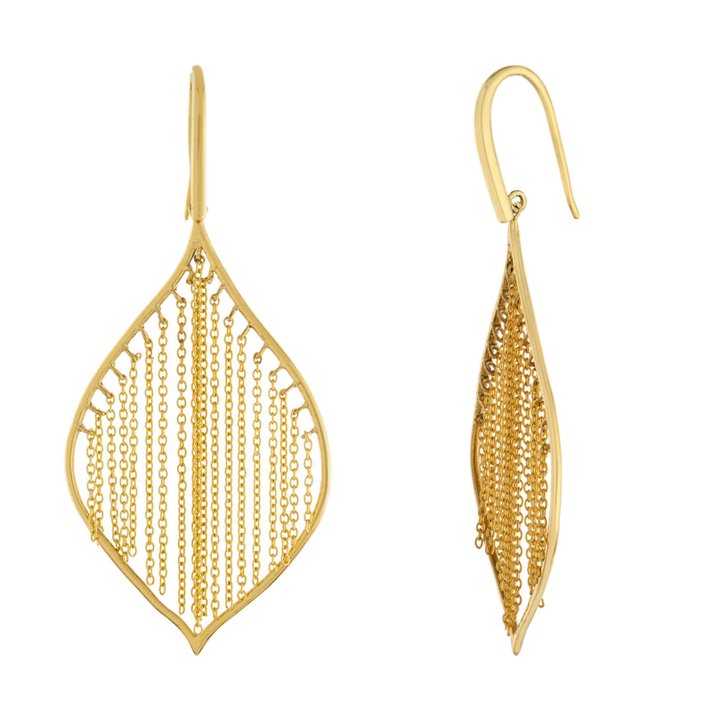 Abstract Chain Drop Earring