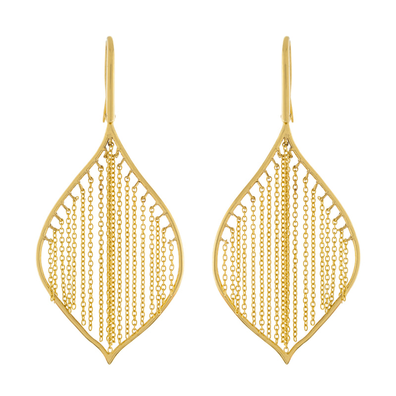 Abstract Chain Drop Earring
