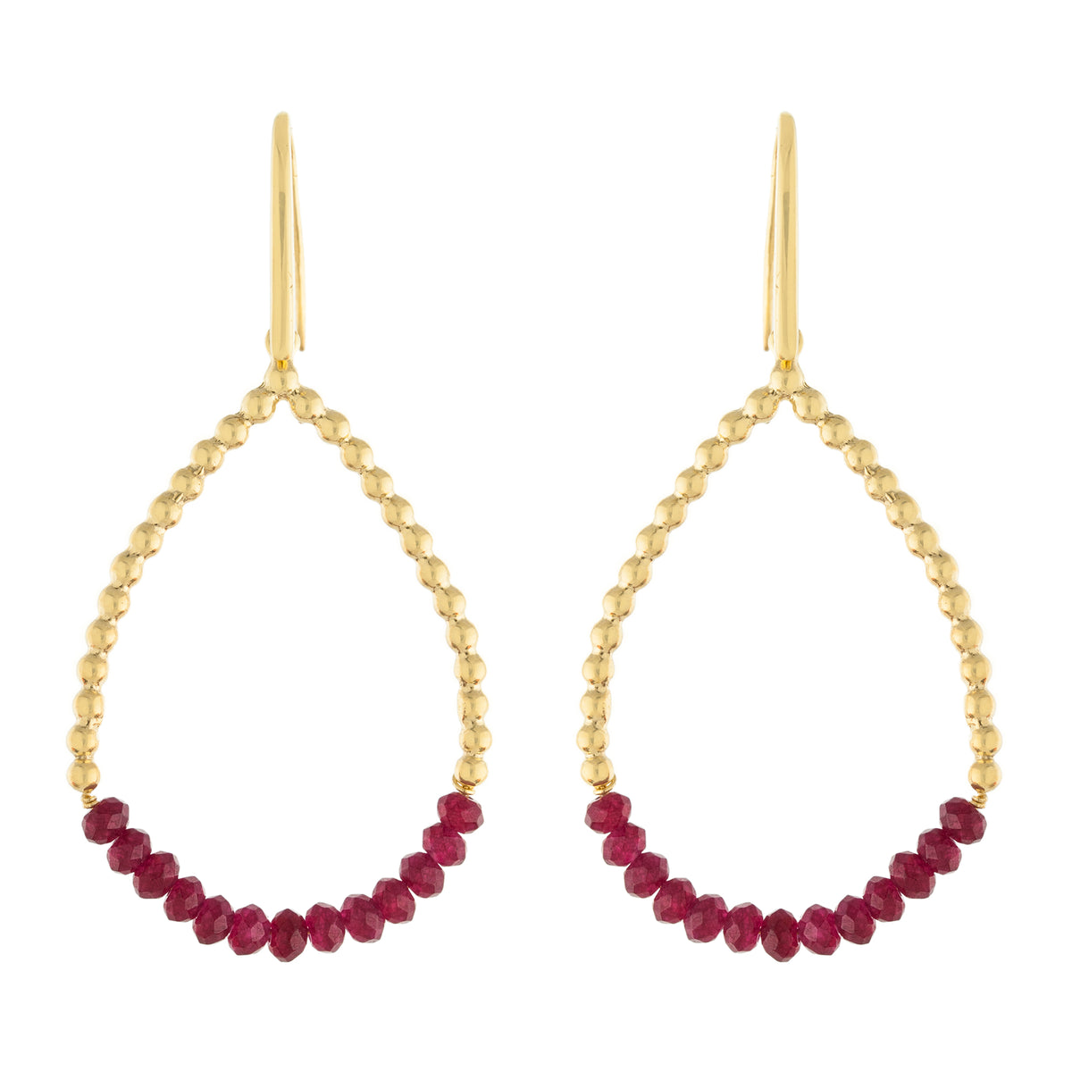 Beaded Teardrop Earring