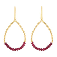 Beaded Teardrop Earring