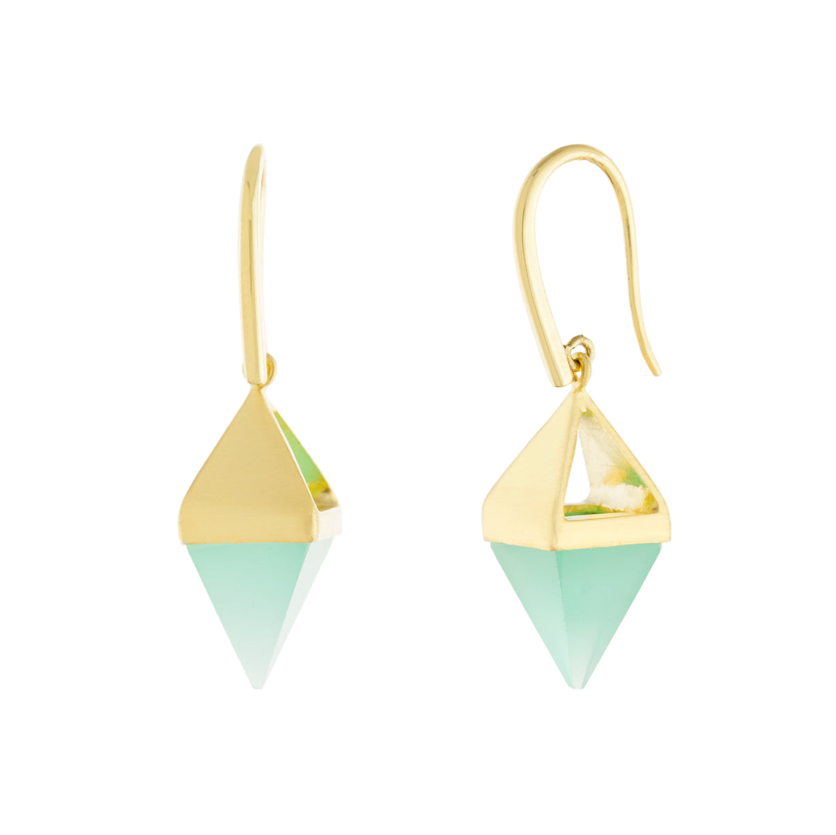 Pyramid Drop Earring