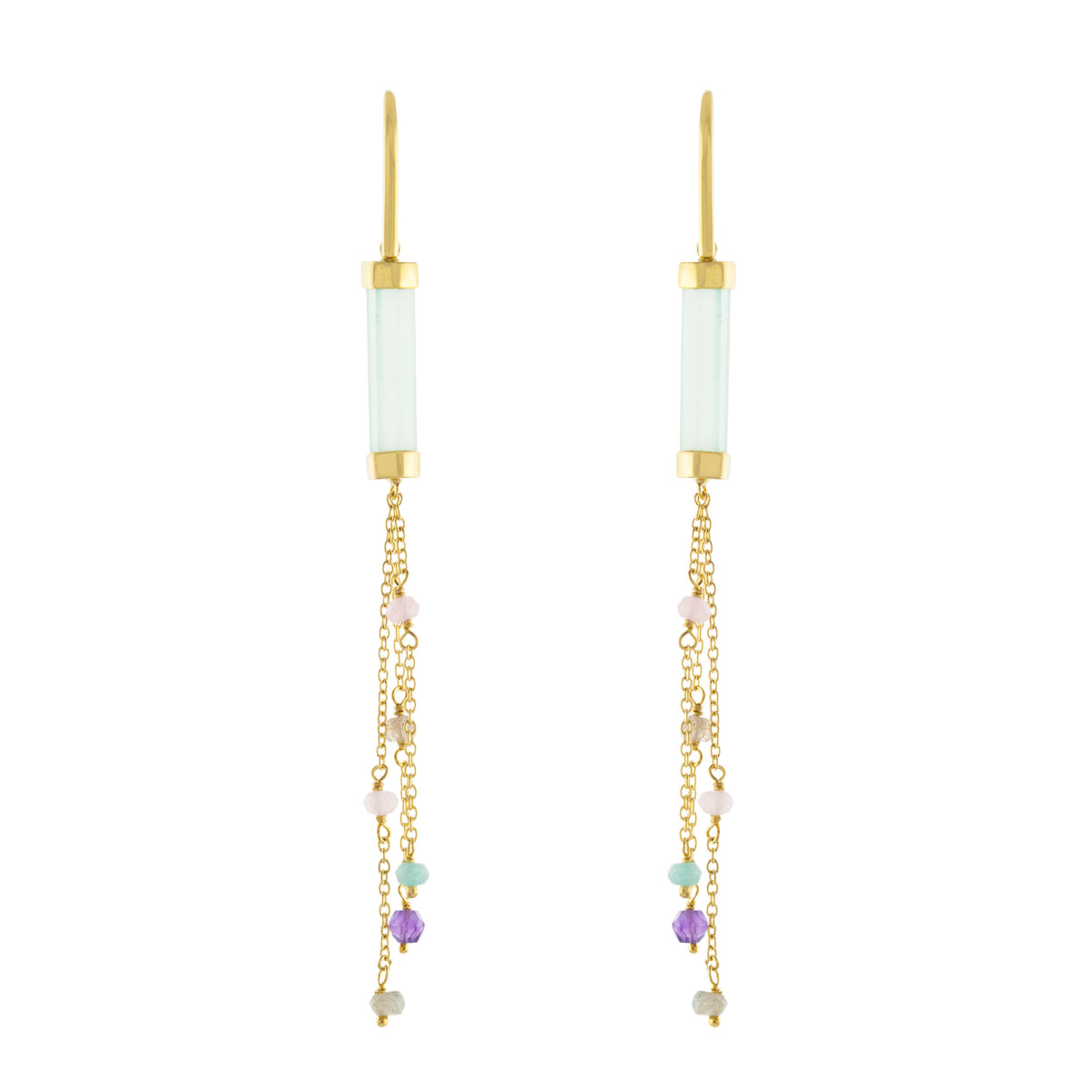 Prism Chain Drop Earring