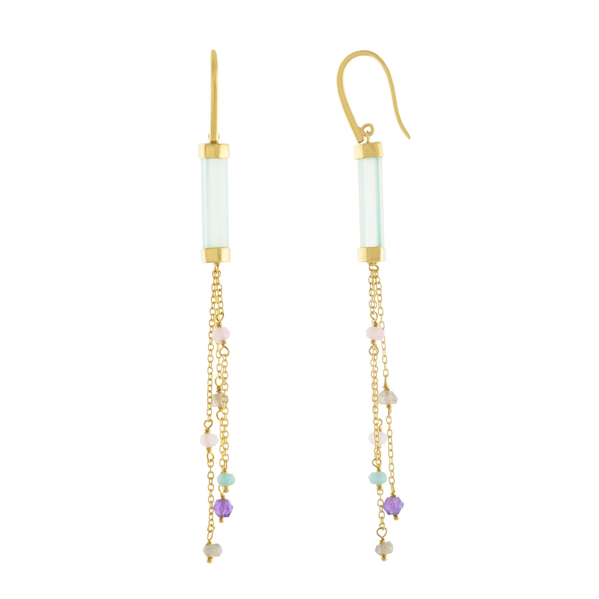 Prism Chain Drop Earring