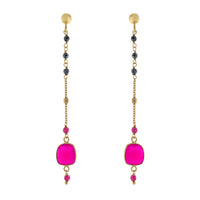 Faceted Bead Drop Earring