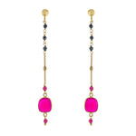 Faceted Bead Drop Earring