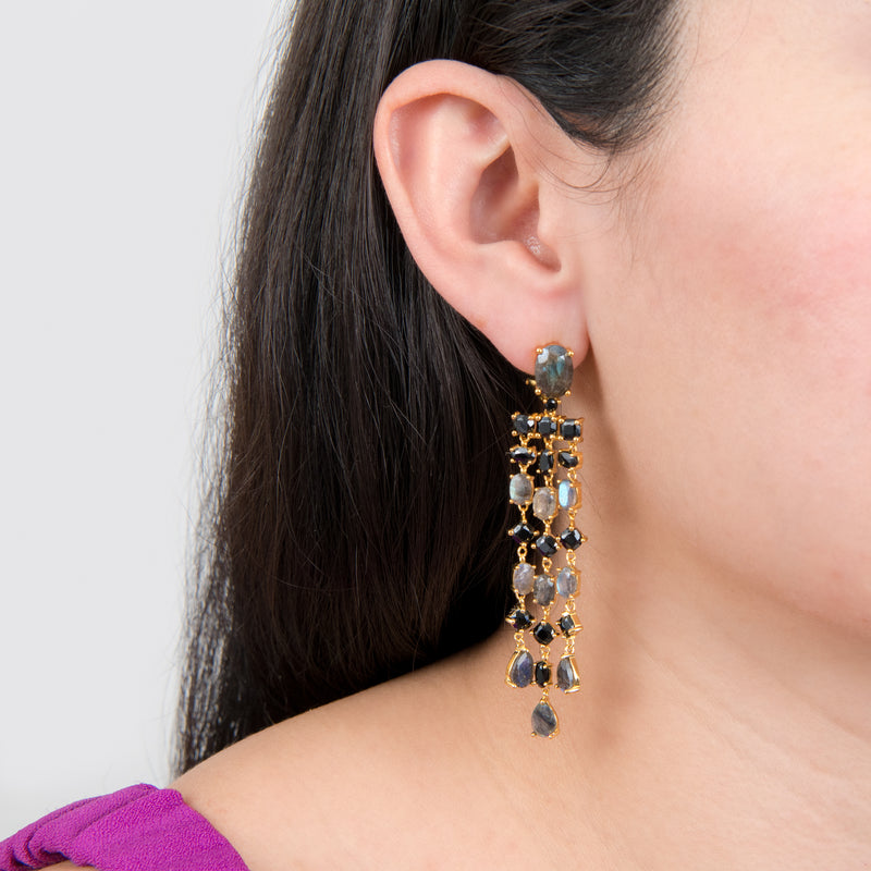 Labradorite Dangle Drop Earring