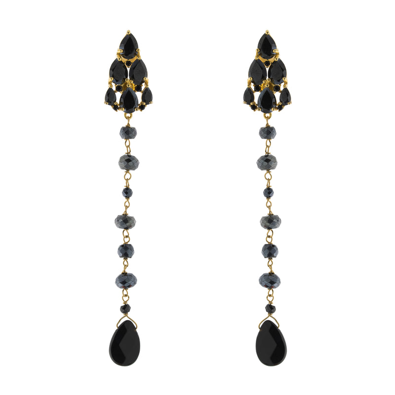 Black Dangle Earring