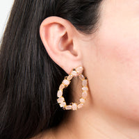 Pink Quartz Earring