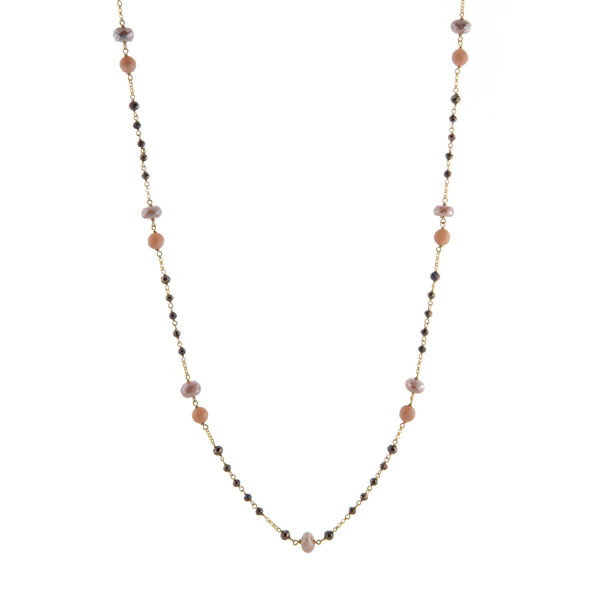 Pink Mother of Pearl Beaded Necklace
