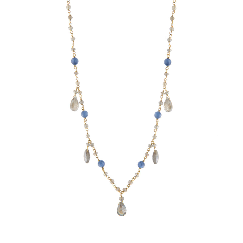 16"+2" Labradorite Drop Necklace