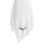 Modern Bezel Disc Drop Ring