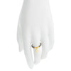 Modern Bezel Diamond Shape Drop Ring