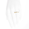 Two Tone Beaded Band Ring