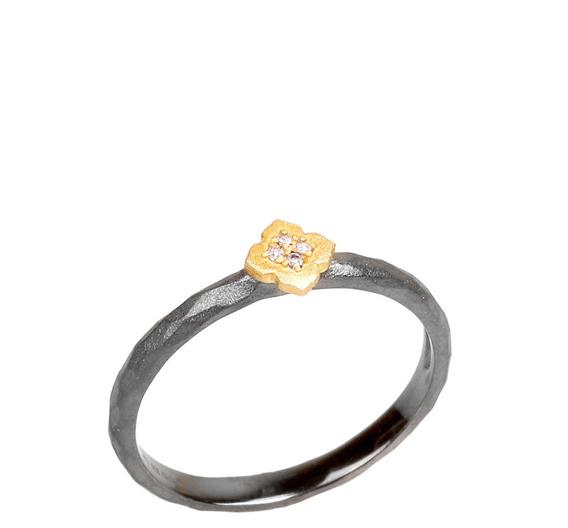 CZ Flower Ring
