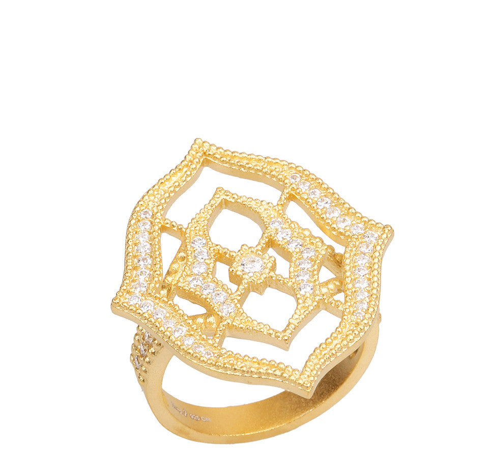 Signature Joey J. Textured Frame and CZ Ring
