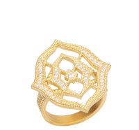 Signature Joey J. Textured Frame and CZ Ring