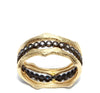 Textured Bezel Band Ring