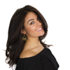 Black Cubic Zirconia Beaded Filigree Bar Drop Earring