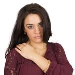 Open Star with Flower and CZ Accent Ring