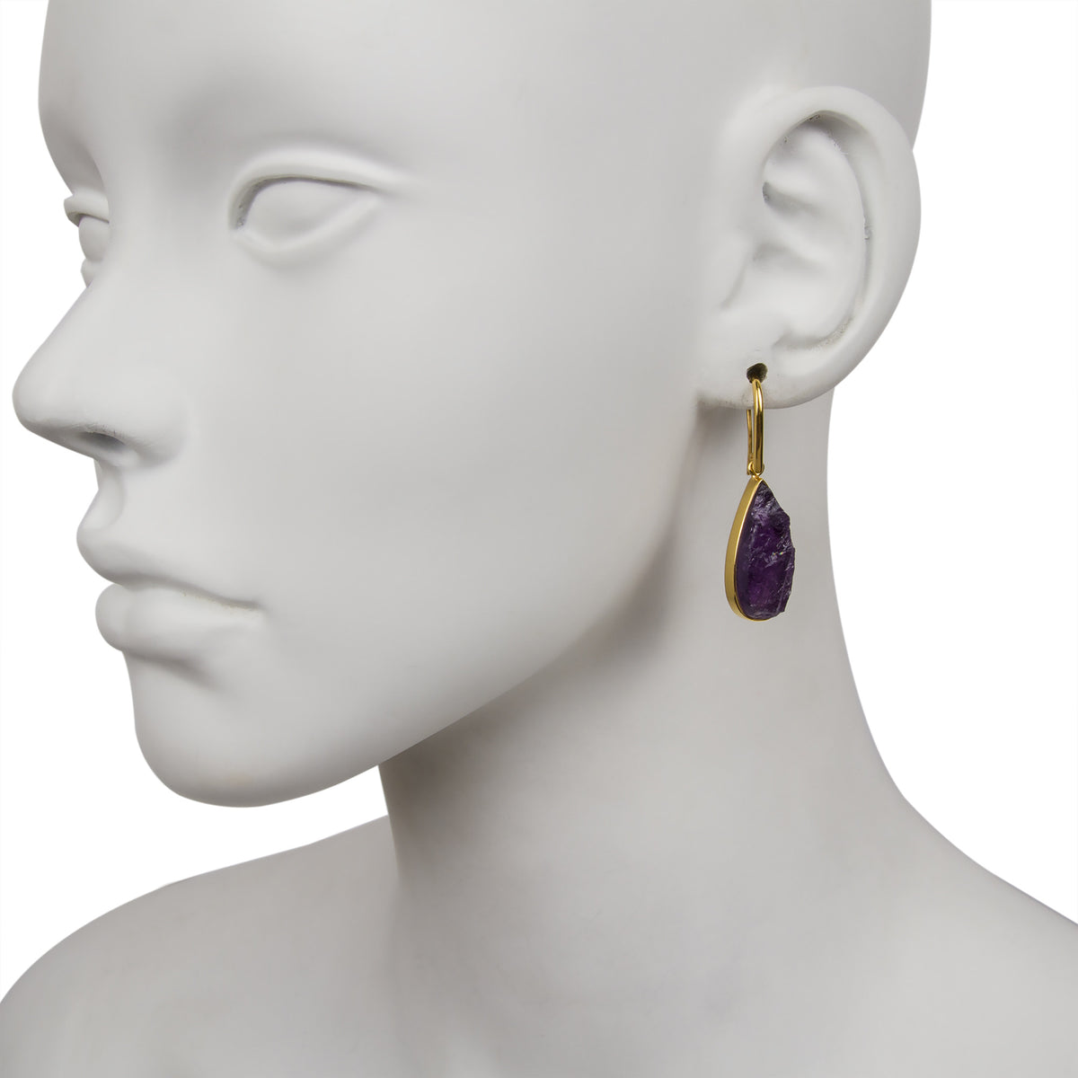 Amethyst Teardrop Earring